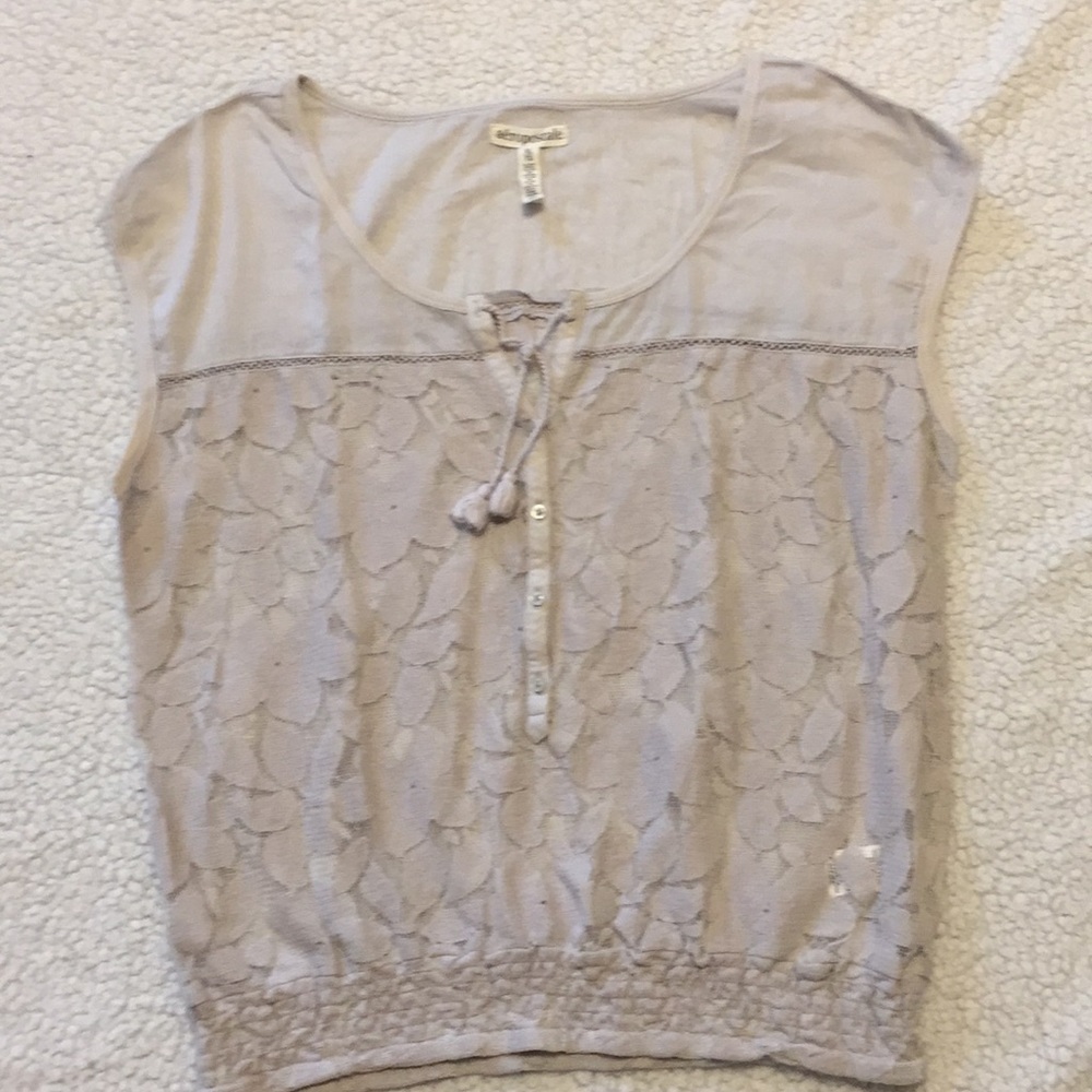 Aeropostle floral lace top size XL